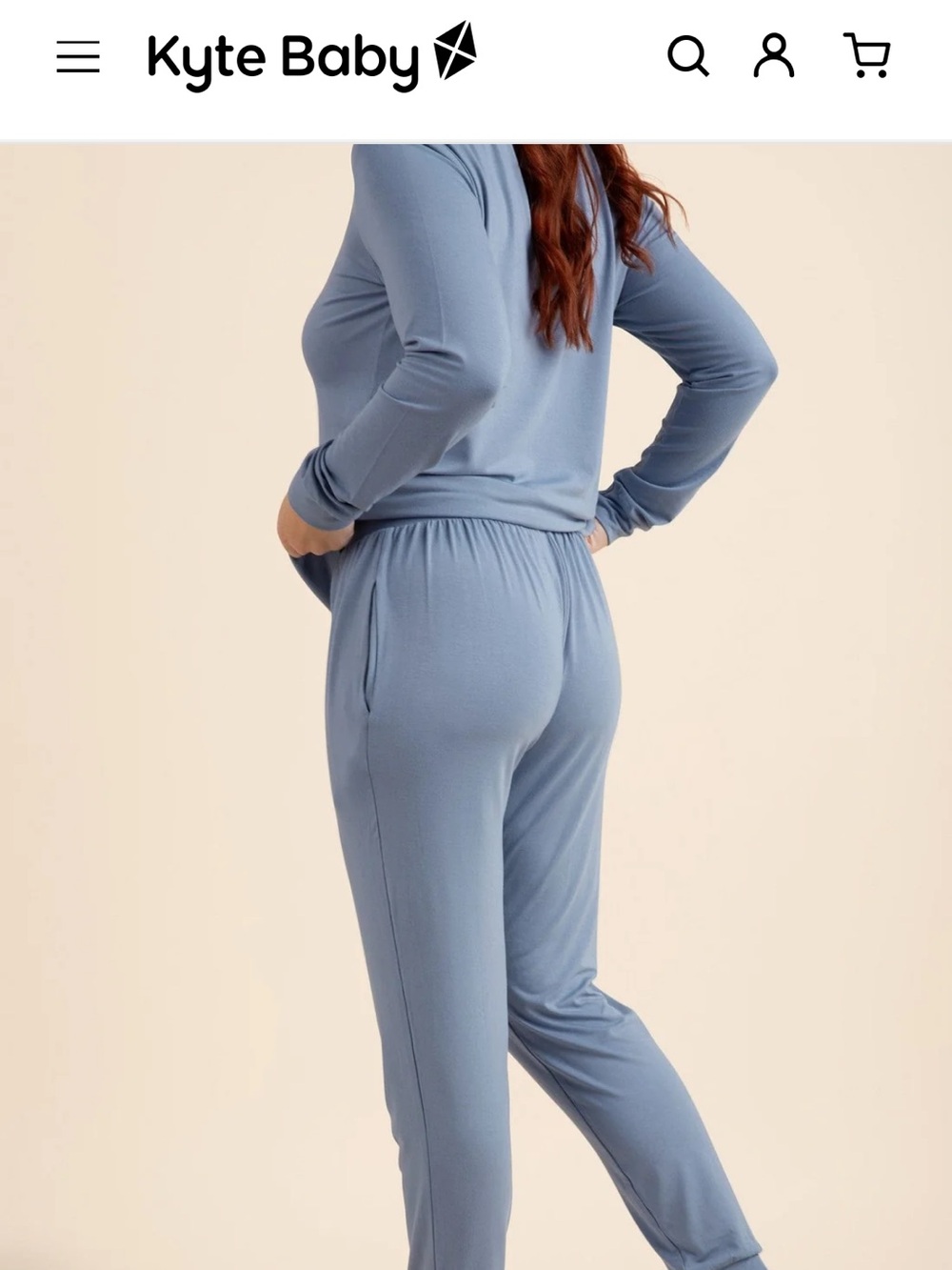 Kyte BABY Light Blue Maternity Lounge Pajama Set